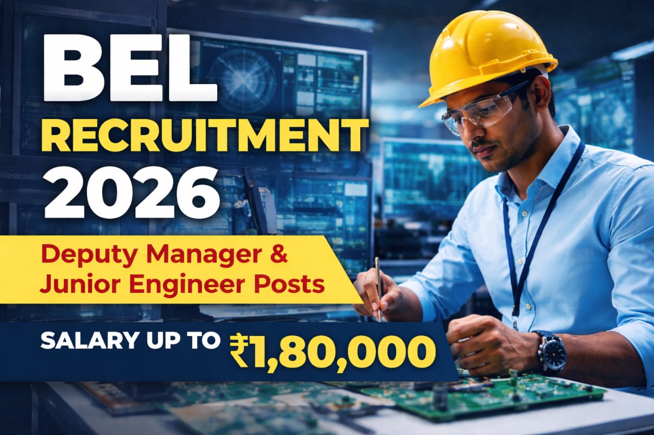 BEL Recruitment 2026 Junior Engineer Jobs Notification