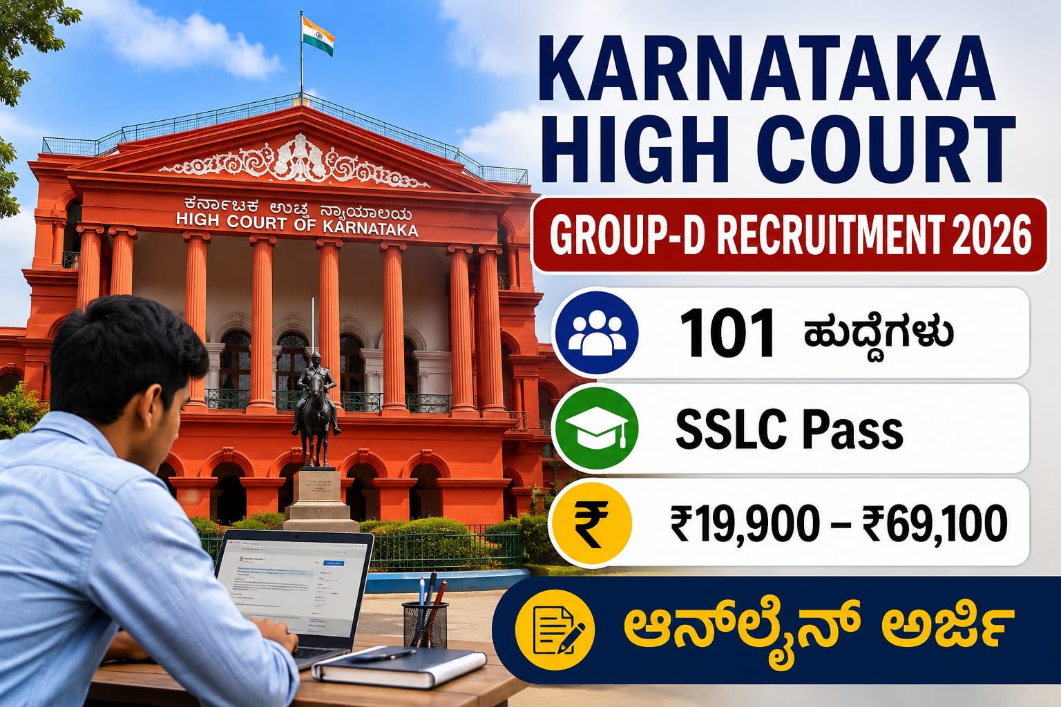 ಕರ್ನಾಟಕ ಹೈಕೋರ್ಟ್ Group-D Recruitment 2026